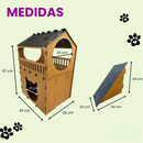 Casa Para Gatos Arranhador Toca Rampa em MDF