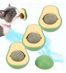 Kit 3 Abacates Catnip Brinquedo para Gato com Bola Erva Removível