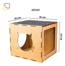 Playground Para Gato 10 Peças  Prateleira e Arranhador