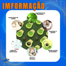 Kit 3 Abacates Catnip Brinquedo para Gato com Bola Erva Removível