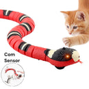 Brinquedo Cobra Inteligente Recarregável Elétrica para Gatos